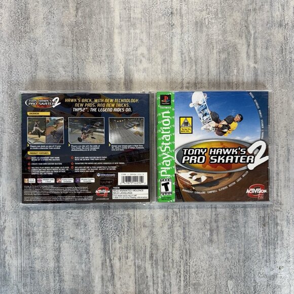 PS1 Tony Hawk's Pro Skater 2 (2000) Sony Playstation Classic Complete CIB Tested - Picture 4 of 4